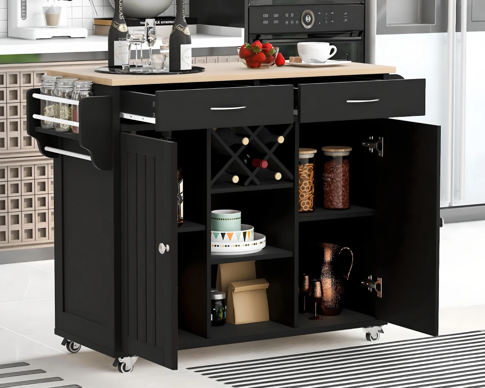 cart on wheels for kitchen